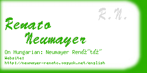 renato neumayer business card